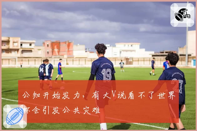 公知开始发力，有大V说看不了世界杯会引发公共灾难